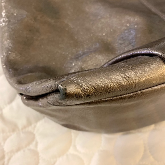 SOLD. Beautiful Coach Leather Metallic Hobo and wallet - Picture 14 of 14